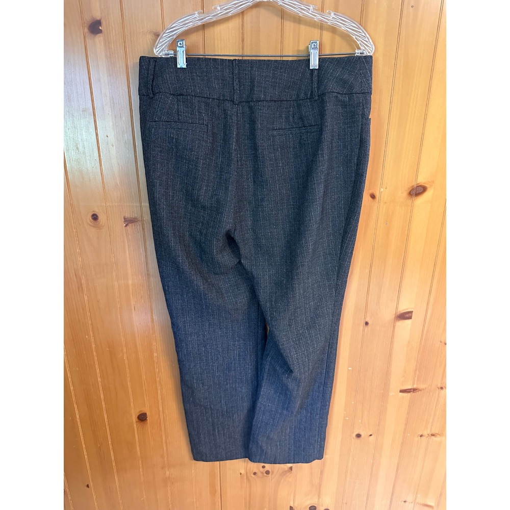Apt. 9 Size 14 Dark Gray Textured Dress Office Straight Leg Career Trousers - Picture 9 of 9